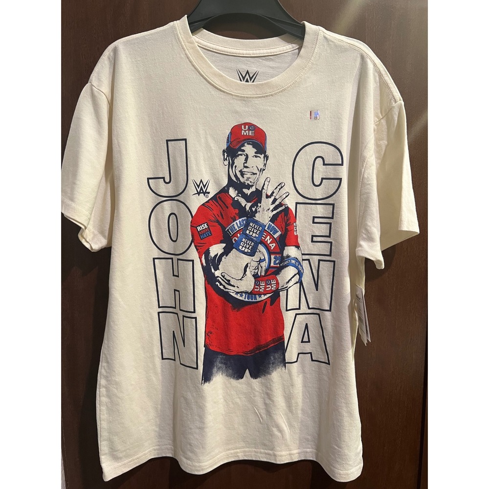 John Cena Boys Graphic Tee with Short Sleeves, Size L
